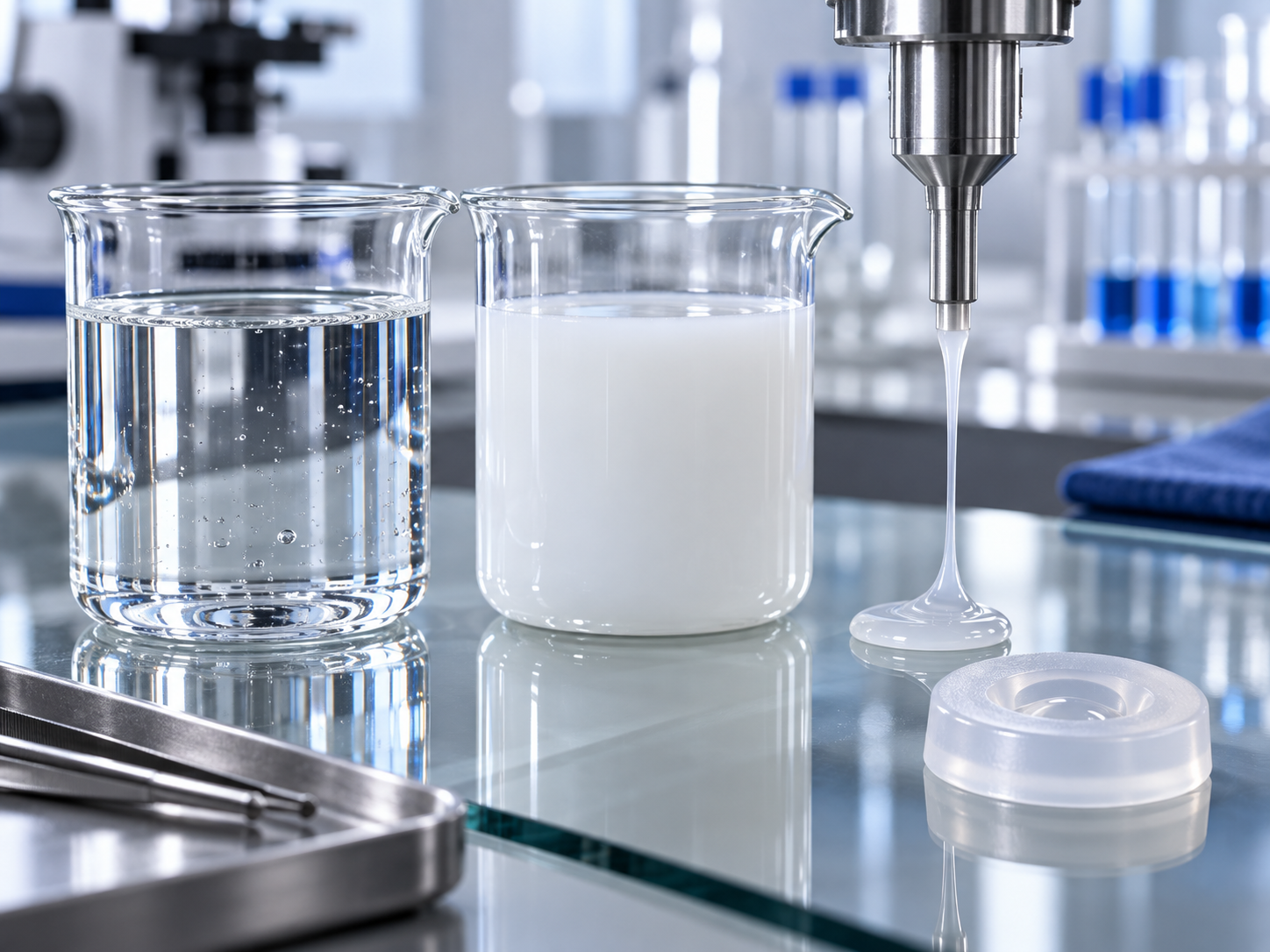 Formulations designed for process and performance. concept visual